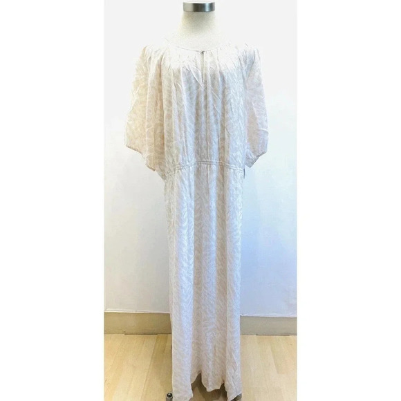 Nine West Dresses & Skirts - NWT NINE WEST Women Short Sleeve Full Length Lined Peach Boho Maxi Dress Size 4X